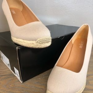J. Crew Canvas Espadrille Wedges